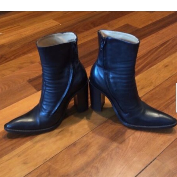 Authentic FREELANCE RARE High Heel Ankle Boots in Black 36.5/US 6.5  MINT - Picture 3 of 12